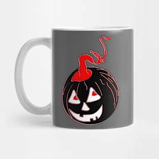 Happy Hallowin Party Halloween day red pumpkin pixel art Mug